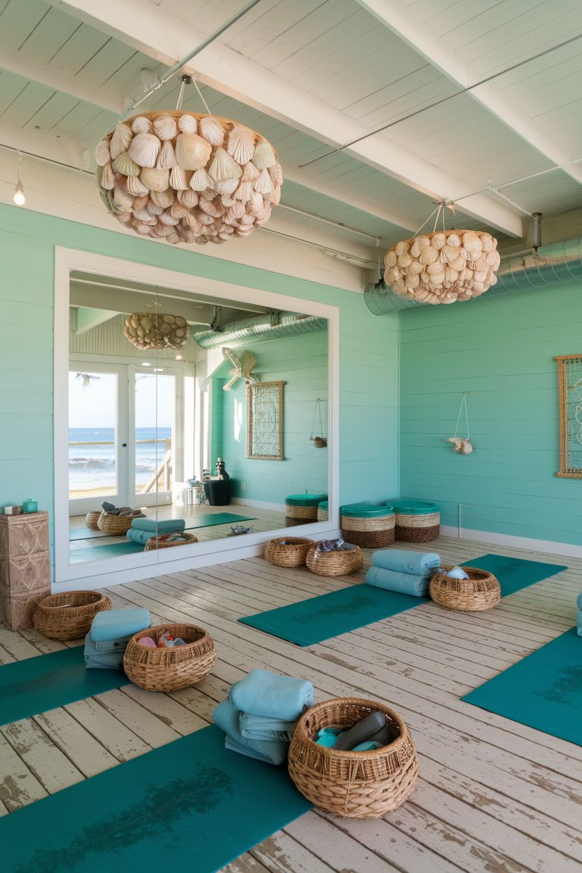 40 Coastal Bliss Yoga Studio Ideas to Transform Your Practice Space