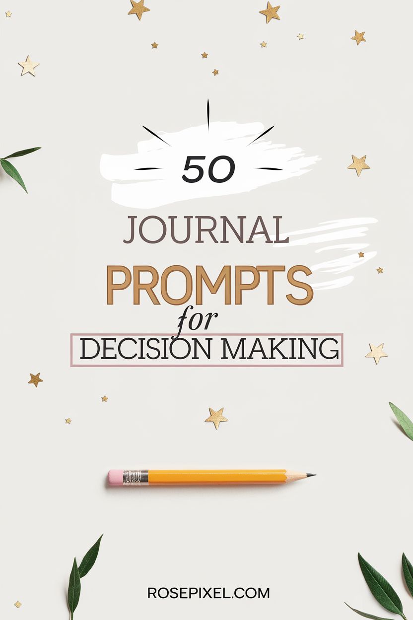 50 Journal Prompts for Decision Making