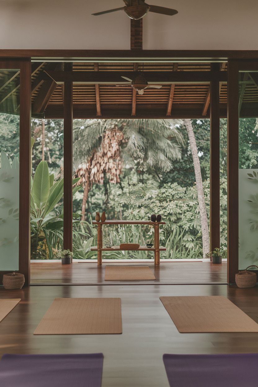 25 Tropical-Inspired Yoga Studio Ideas for a Relaxing Retreat